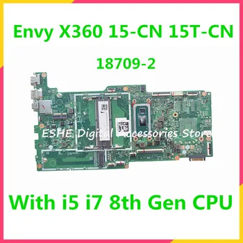 18709-2 HP Envy X360 15-CN 15T-CN Laptop Anakart ı5 ı7 8th Gen CPU DDR4 L31508-601 L37148-601 %100 % Test Edilmiş