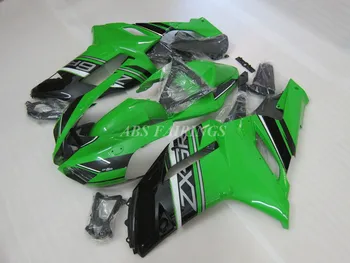 4 Hediyeler Yeni ABS Motosiklet Kaporta Kiti Fit İçin Kawasaki ZX-6R 636 2007 2008 07 08 Kaporta Seti Özel Yeşil
