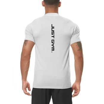 Erkek spor atleti Spor Hızlı Kuru kısa Kollu koşu tişörtü Yaz Nem Esneklik Nefes Serin Duygu Spor Ince Gömlek