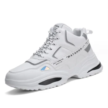 Erkek Tıknaz ayakkabı Beyaz Rahat erkek Spor Ayakkabı 2024 Yeni Moda Rahat Yürüyüş Ayakkabı Tasarımcısı Vulkanize Zapatos Para Hombres