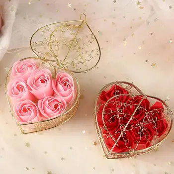 Simüle gül sabunu Çiçek sevgililer Günü Hediyesi noel hediyesi Gül Düğün Hediyesi Misafirler İçin Mutlu Düğün Dekorasyon İçin Parti